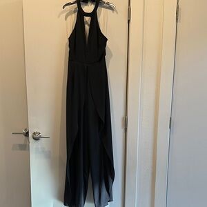 Shinestar Black Halter Jumpsuit